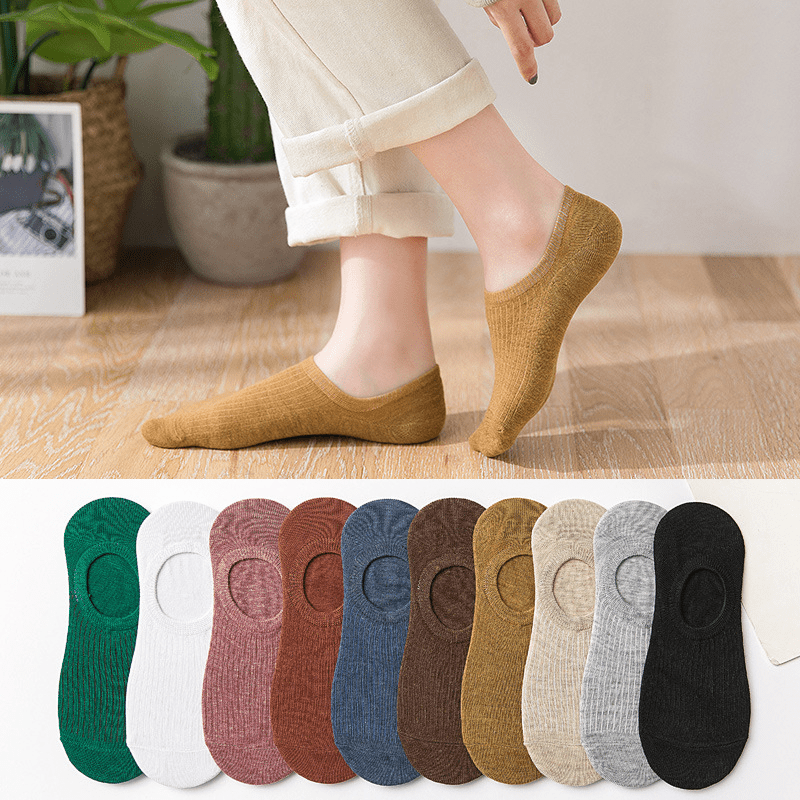 10 Pairs Low Cut Cotton Boat Socks For Women | Our Store