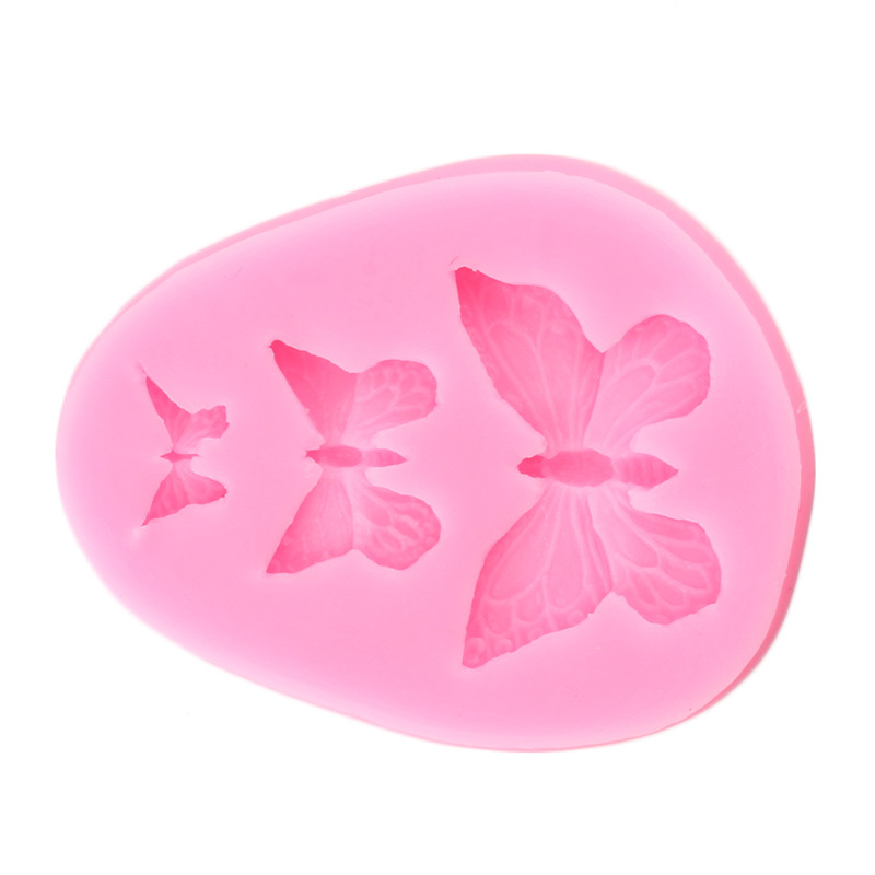 3D Butterfly Silicone Mold Polymer Clay Candy Mould Cupcake Topper  Decorations