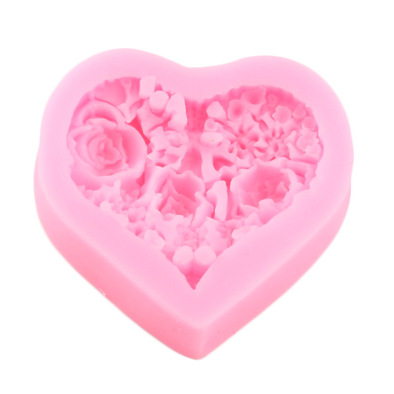 Love Heart Shape Cake Mold Silicone Freezing and Baking Pastry Molds Mousse  Bread Mould Bakeware DIY