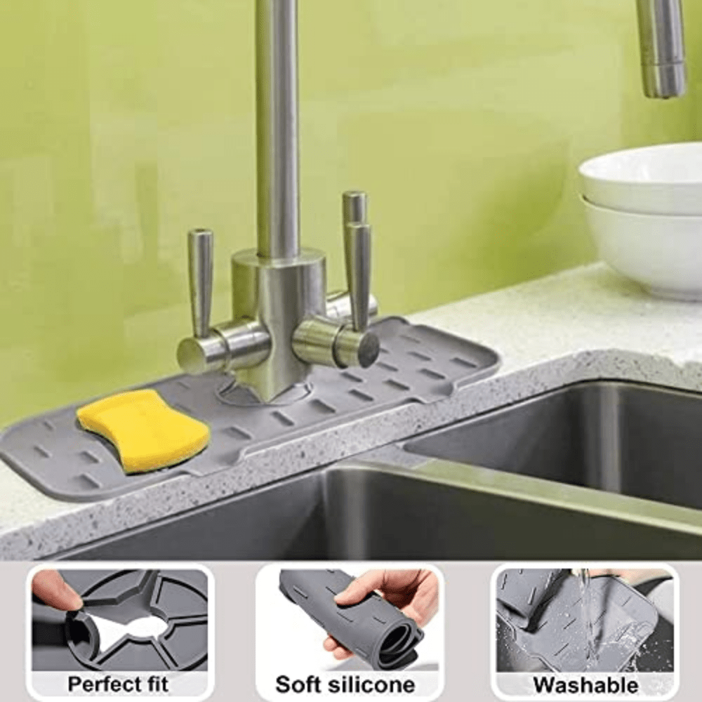 Silicone Sink Splash Guard Waterproof And Mildew proof Mat - Temu