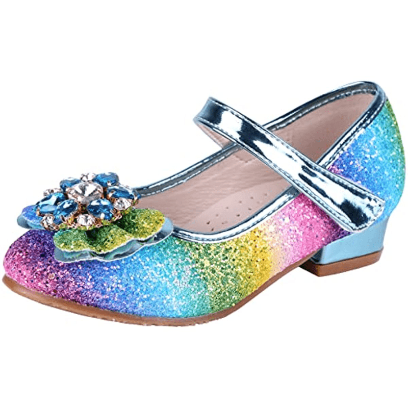 Rose Gold Rock Glitter Mary Jane Flats para zapatos de niñas de flores,  zapatos de niñas, zapatos de vacaciones, zapatos de fiesta, zapatos de boda  de otoño -  México