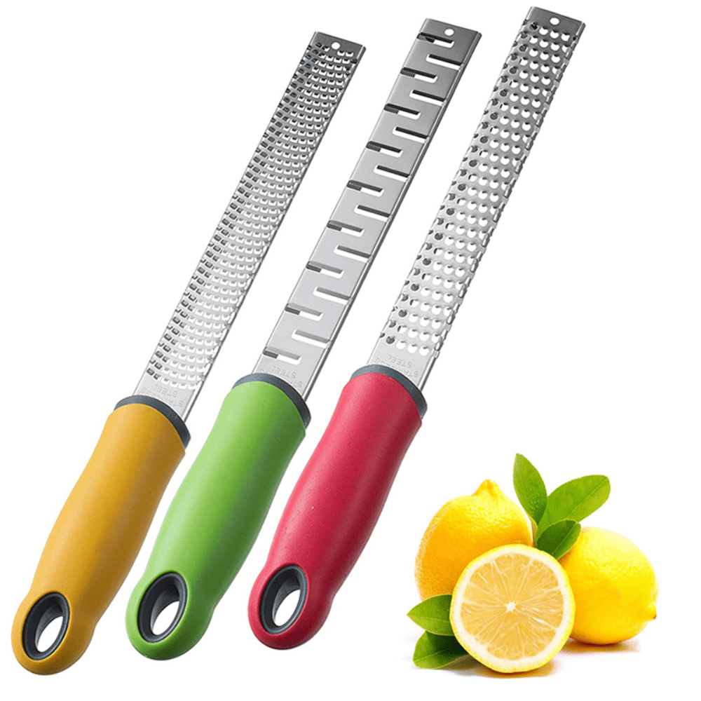 Cheese Zester Grater Handheld with Handle-Lemon Citrus Zester Tool Graters  for Kitchen Stainless Steel Salad Spinner Cake Decorating Supplies,Perfect