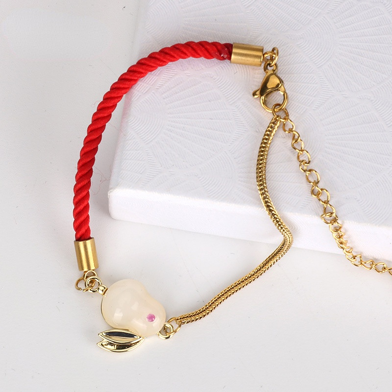 2023 Year of the Rabbit braided red rope bracelet to solve the Year of the  Rabbit hand rope 
