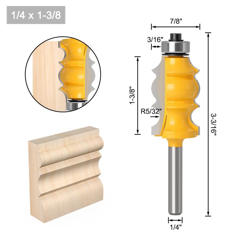 Juego Brocas Enrutador Vástago 1/4 Pulgadas Cortador Madera - Temu Mexico