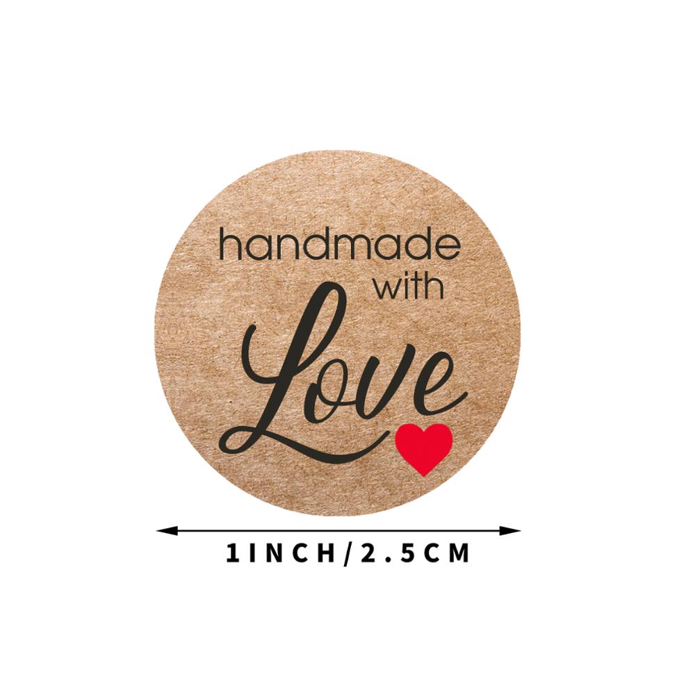 Personalisierte Handmade with Love Sticker Sticker für handgemachte  Produkte Handgemachte Small Business Thank You Sticker Verpackung Sticker -   Schweiz