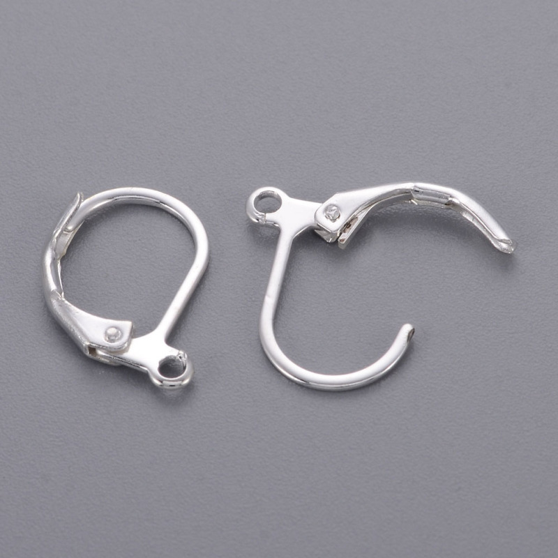 2 Colors 304 Stainless Steel Platinum And Golden Leverback Earring Findings  French Style Earrings Hook With Loop For Diy Earring Jewelry Making - Temu