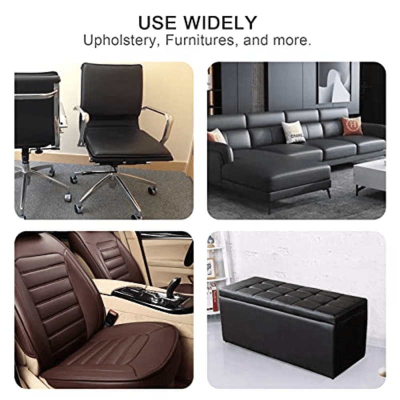  Vodolo Leather Repair For Office Chair,Black Self Adhesive  Leather Repair Patch For Office Seat, Leather Chair Repair Kit For  Couch/Sofa Repairing