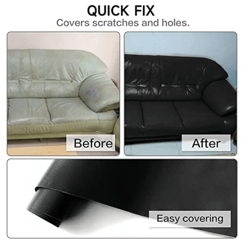 Leather Vinyl Repair Kit For Furniture Car Seat Sofa Jacket Scratch Holes  Rip US