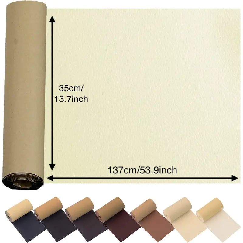Leather Repair Tape Kit Self-Adhesive Leather Repair for Sofa Car Seats  Furniture Patch (3.9 * 78.7 inch Beige) Beige one 10 X 200CM