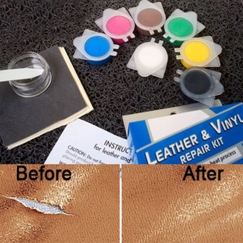 Liquid Leather Vinyl Repair Kit, Auto Vinyl Seat Cleaner