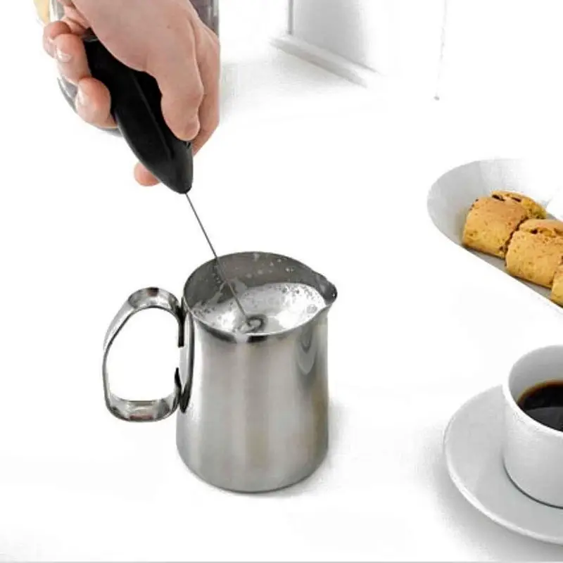 Mini batidora eléctrica de espuma de leche, batidora de café
