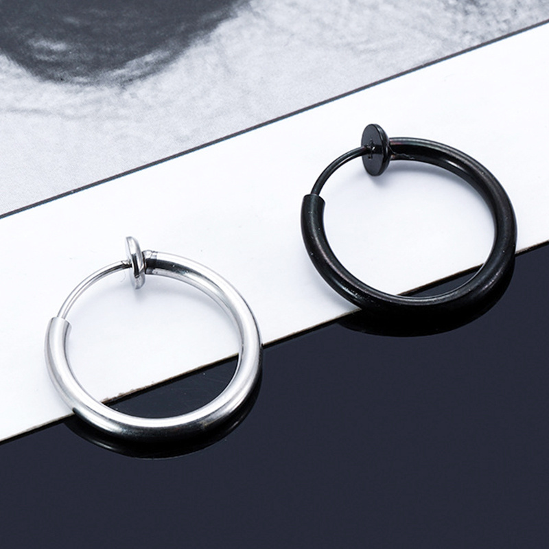 6 Pairs Set Fashion Magnetic Stud Earrings Men and Women Black CZ Magnet Non-Piercing Clip Earring Set Punk Earrings Jewelry, Jewels,Temu