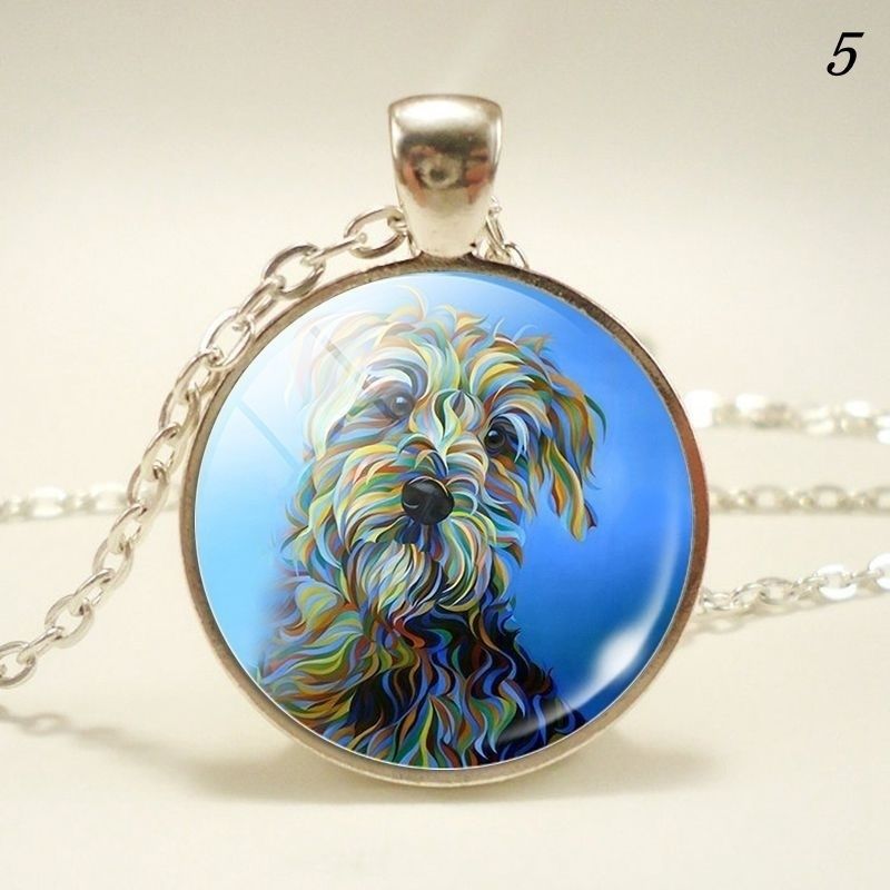 Round Glass Shape Pendant Necklace With Dog Pattern Lovely Neck Jewelry  Decor For Animal Lovers - Clothing, Shoes & Jewelry - Temu