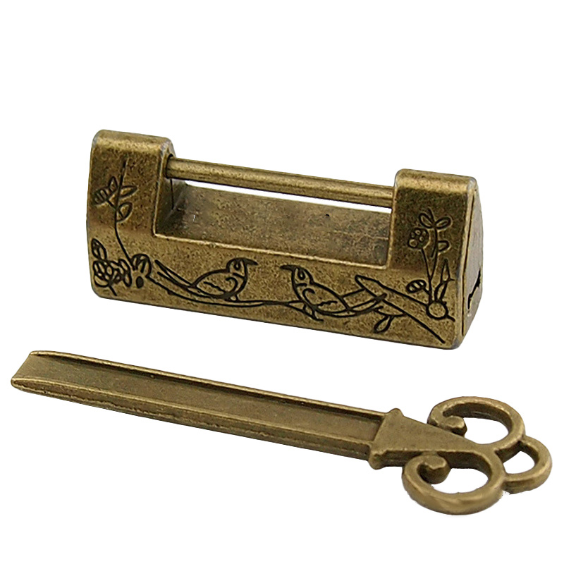 Brass Blessing : Vintage Brass Padlock - Lock with Key - Brass Made - Best  Collection - Working Lock (3055)