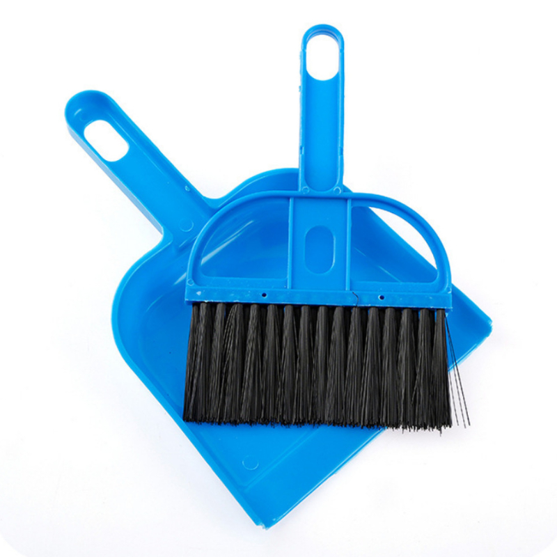 Small Cleaning Broom Dustpan Set 2 in 1 Mini Broom Dustpan Kit