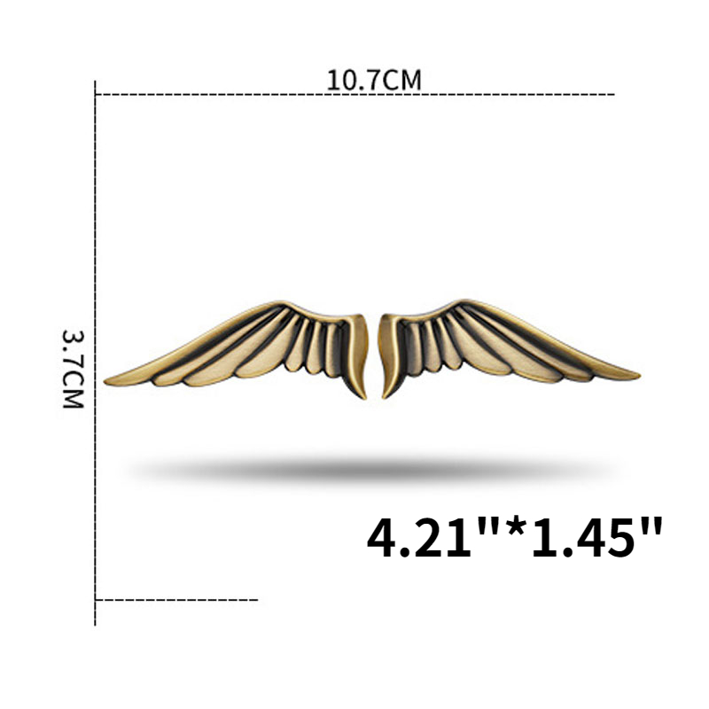 Car Angel Wings Eagle Wings Decals Personality Modified Accessories Badge  Car Stickers Emblem 3D Three-dimensional Metal Decoration Universal