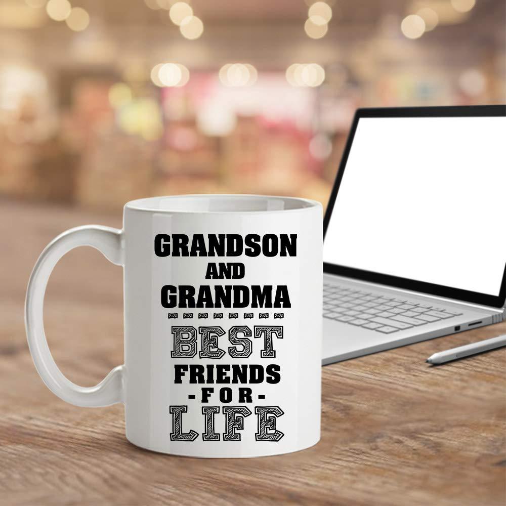 1pc Funny 11oz Family Coffee Mug Grandson And Grandma Best Friends For Life  Birthday Gift Creative Holiday Gift | Free Shipping For New Users | Temu
