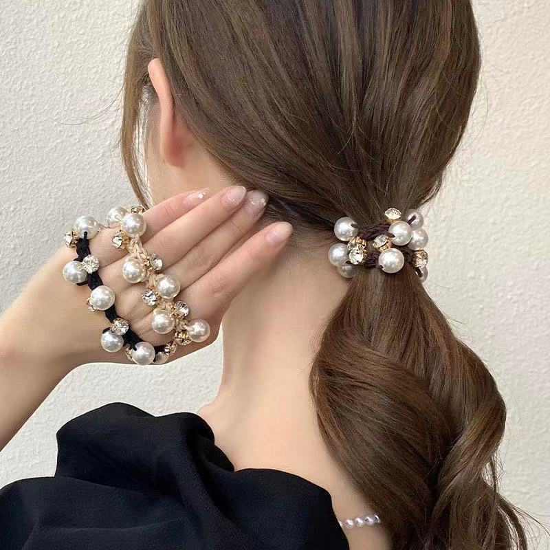 Elegantes Pinzas Pelo Diamantes Imitación Perlas Sintéticas - Temu