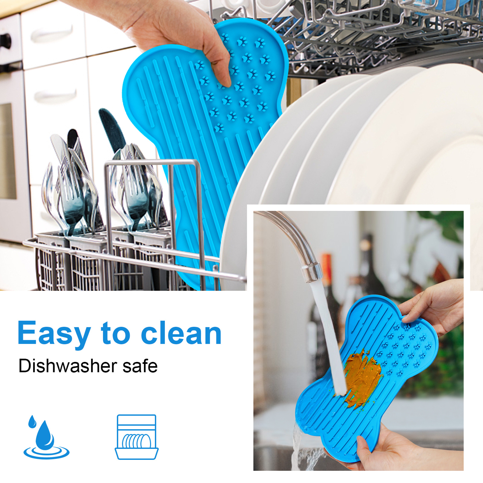 Keep Your Floor Clean & Dry With This Large Silicone Dog Food Mat - Easy To  Clean In Dishwasher! - Temu