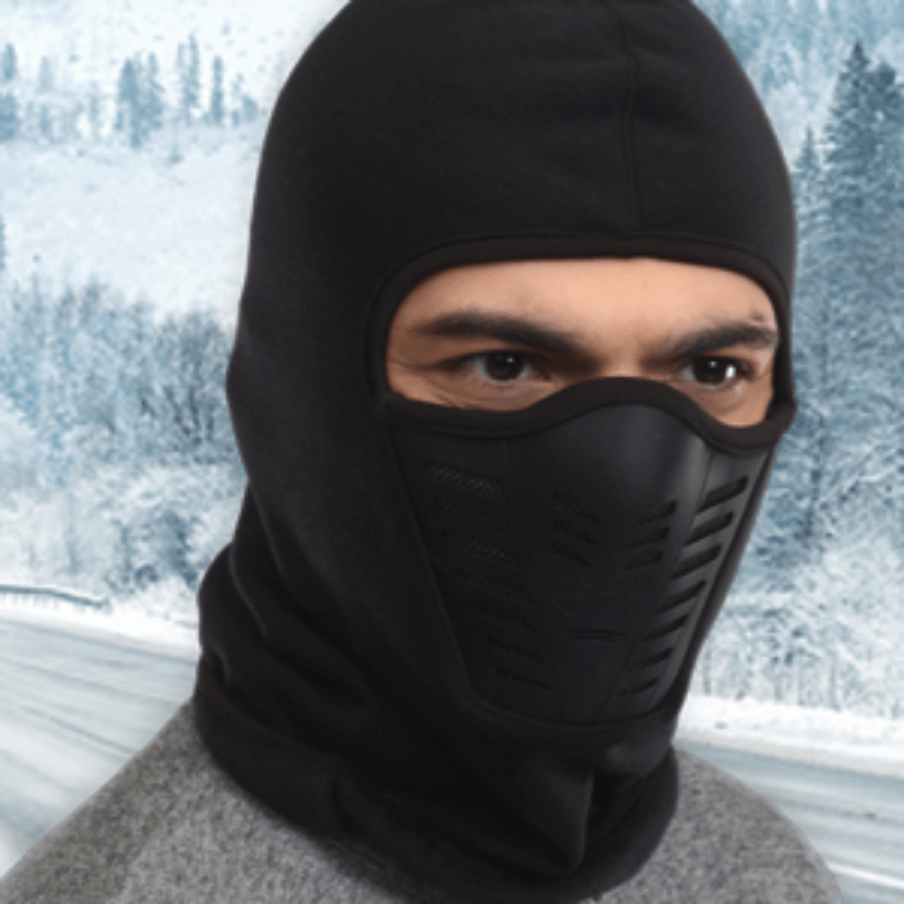 Pasamontañas - Máscara de esquí de invierno para clima frío extremo,  capucha de forro polar pesado, equipo de nieve para hombres y mujeres