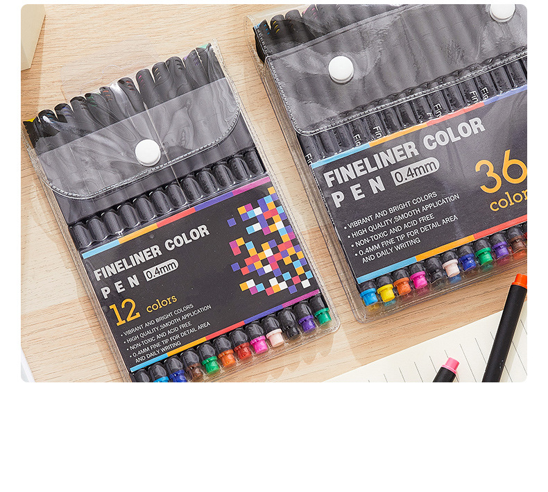 12colors / 36 Colors Journal Planner Pens Colored Fine Point - Temu