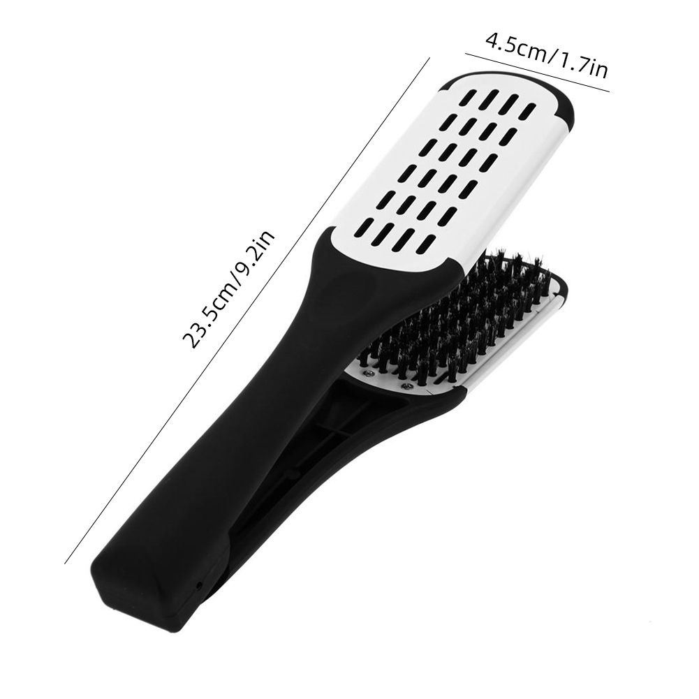 Hair Hairdressing Double Sided Brush Straightening Comb Fibres Styling Tools  Double Side Hair Comb Straightener - Beauty & Personal Care - Temu