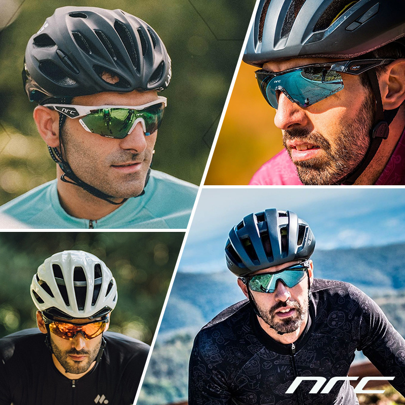 NRC-Gafas Fotocromáticas de Ciclismo para Hombre y Mujer, Lentes de Sol 3  Lentes 