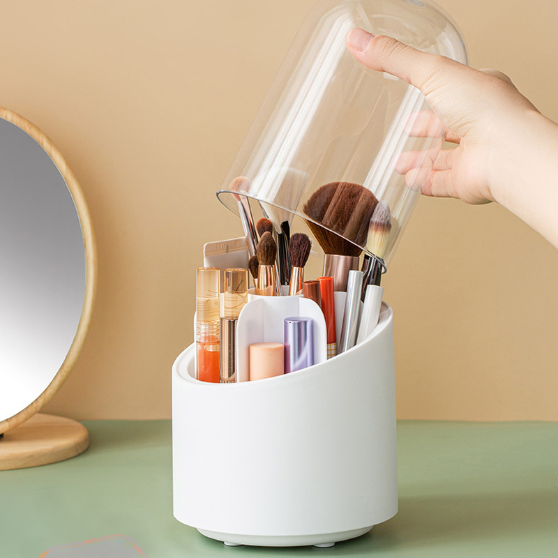 Makeup Brush Holder Organizer 360° Rotating Pencil Pen - Temu