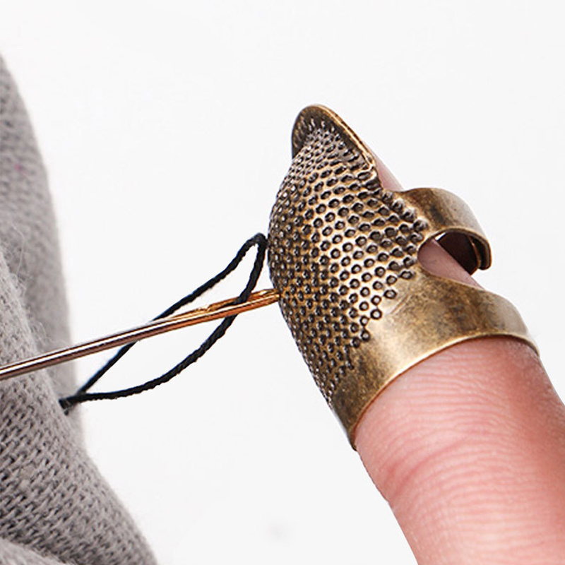 Sewing Thimble Retro Finger Protector Antique Thimble Ring - Temu