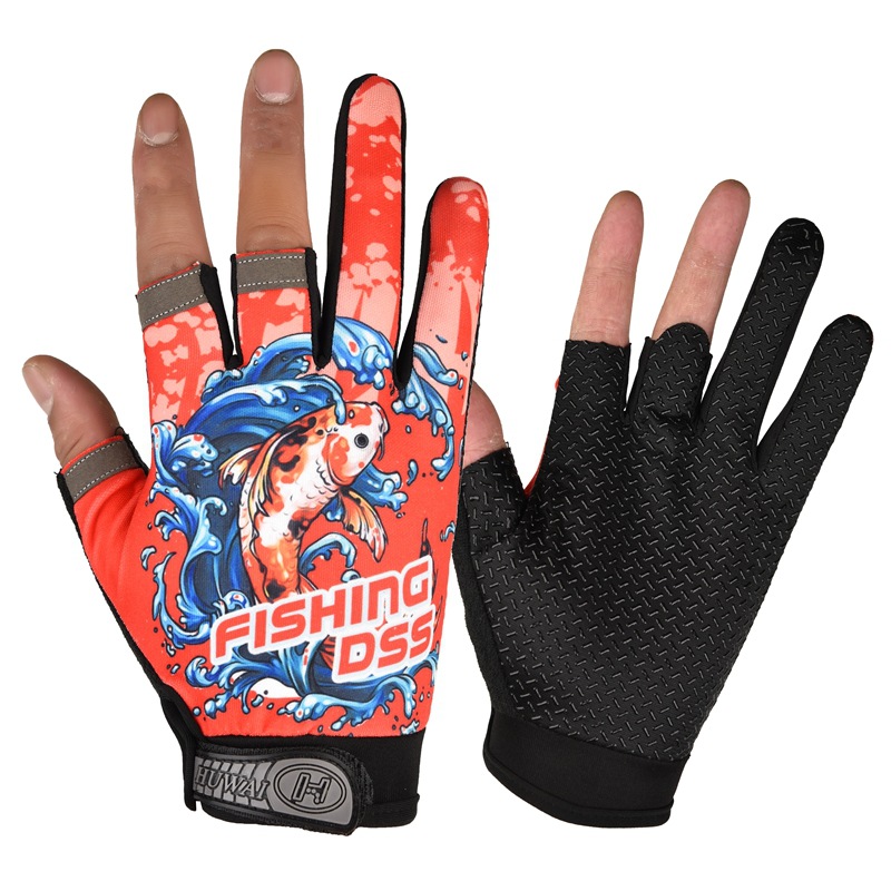 Stay Safe Breathable: Fingerless Fishing Gloves Outdoor - Temu