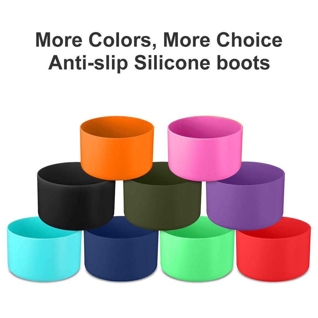 

Anti-slip Silicone Sleeve For Hydro Flask Water Bottles - Protects From Scratches And Dents, Doubles As Pet Feeding Bowl