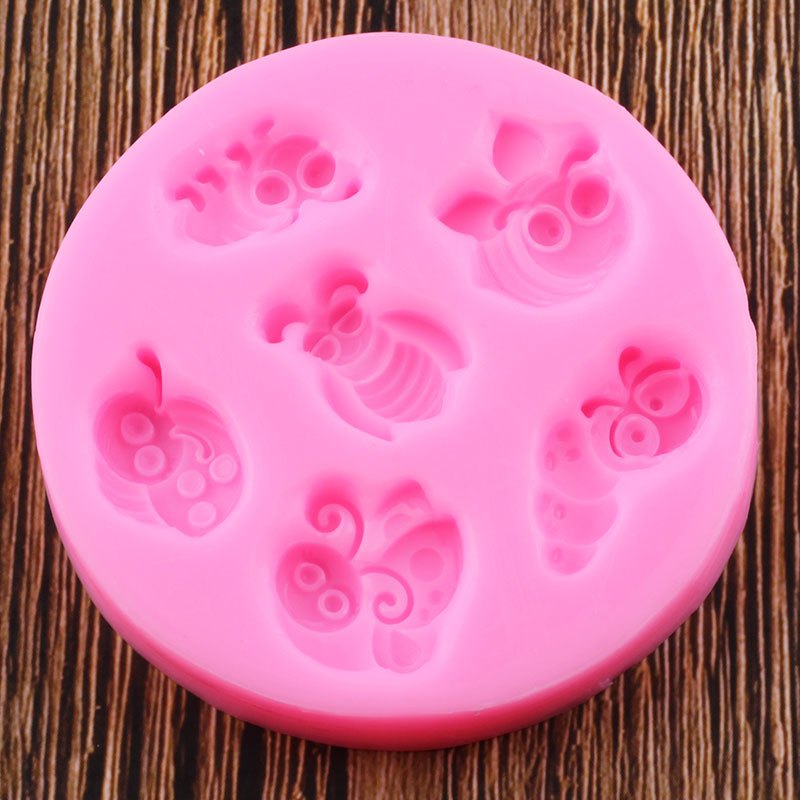 SIlicone Bug Mold Wasp Bee Moth Silicone Mold Fondant Candy Clay PMC Molds