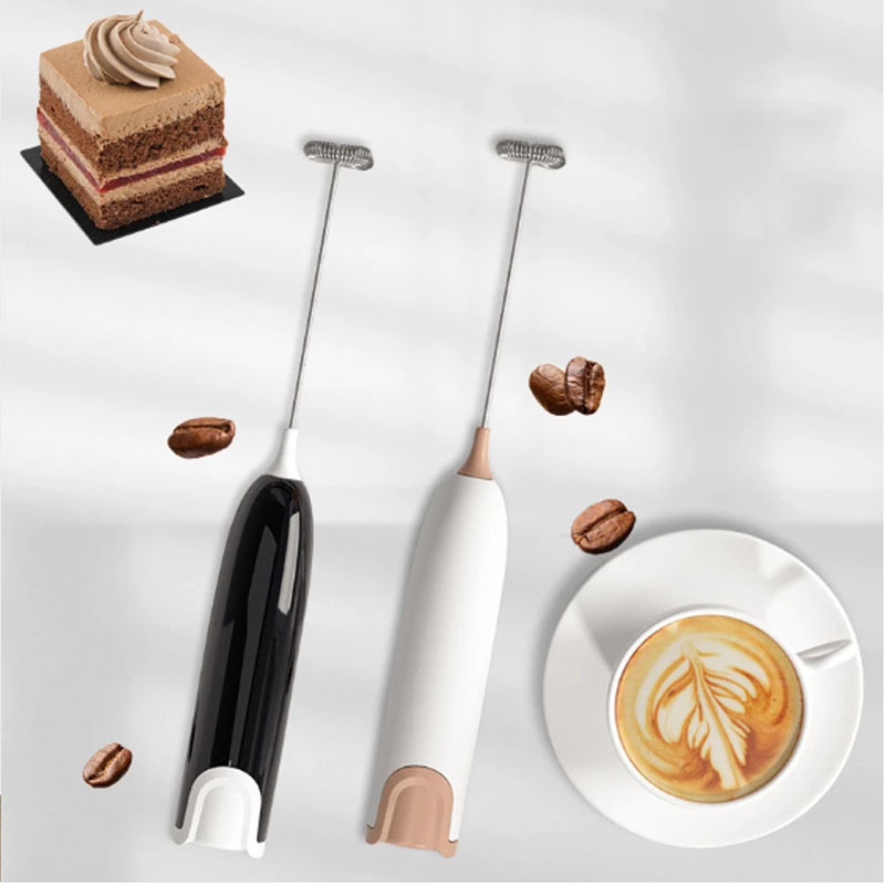 1pc Rechargeable Electric Milk Frother Kitchen Drink Foamer Mixer Stirrer  Coffee Cappuccino Creamer Whisk Frothy Blend Egg Beater