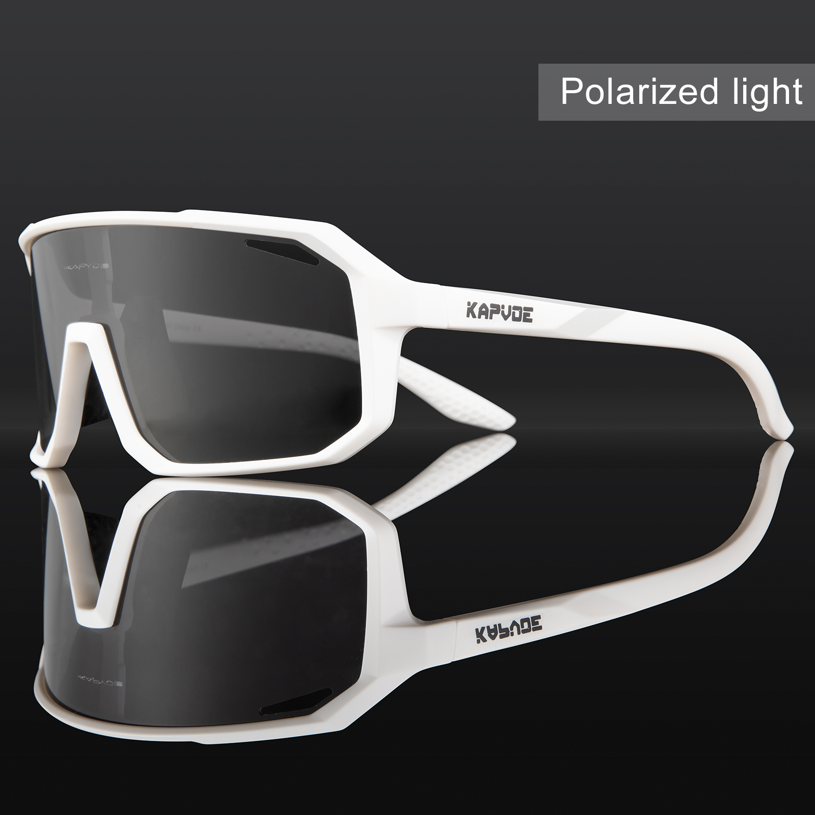 KAPVOE Polarized Cycling Sunglasses with 4 Interchangeable Lenses
