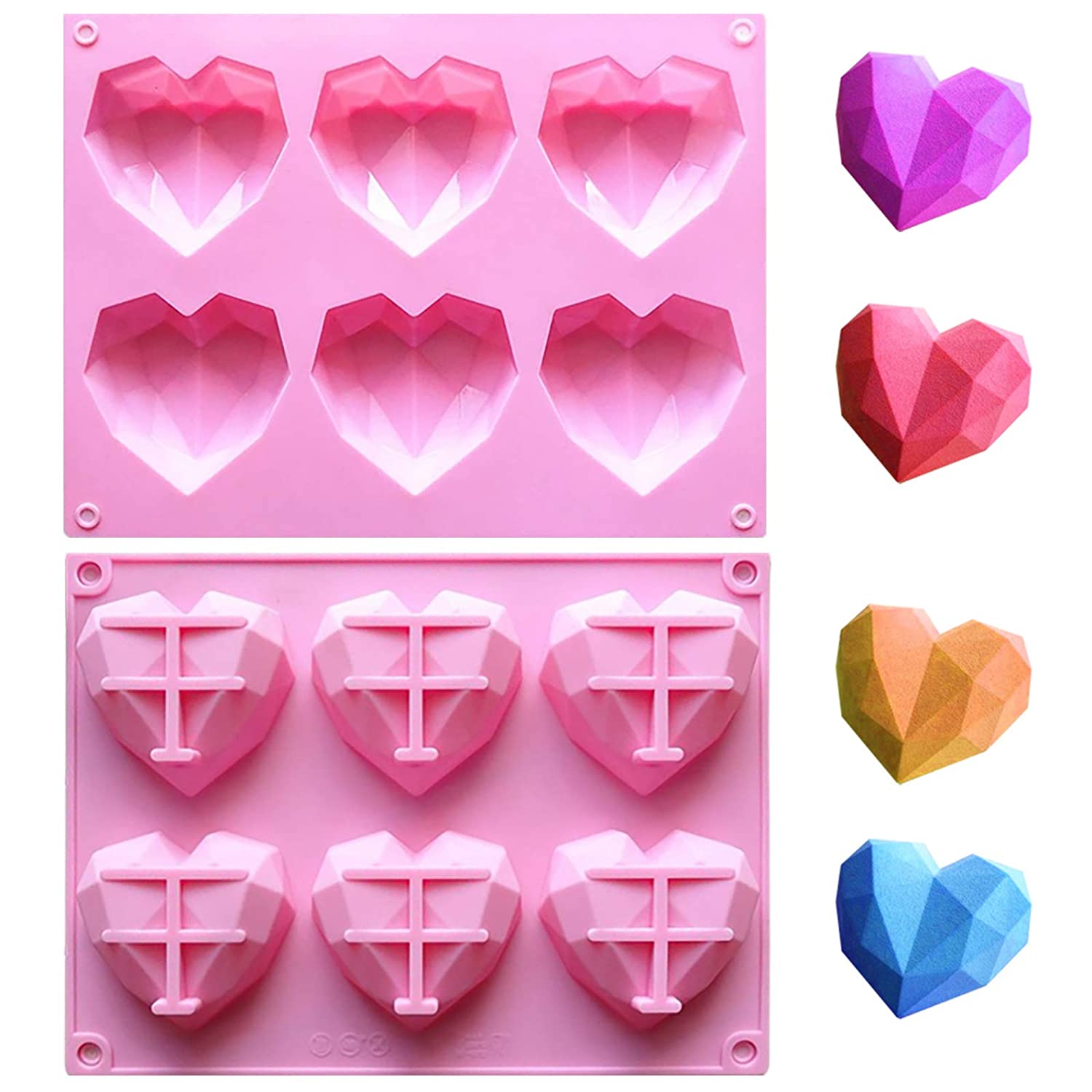 DIAMOND HEART Small Silicone Mold