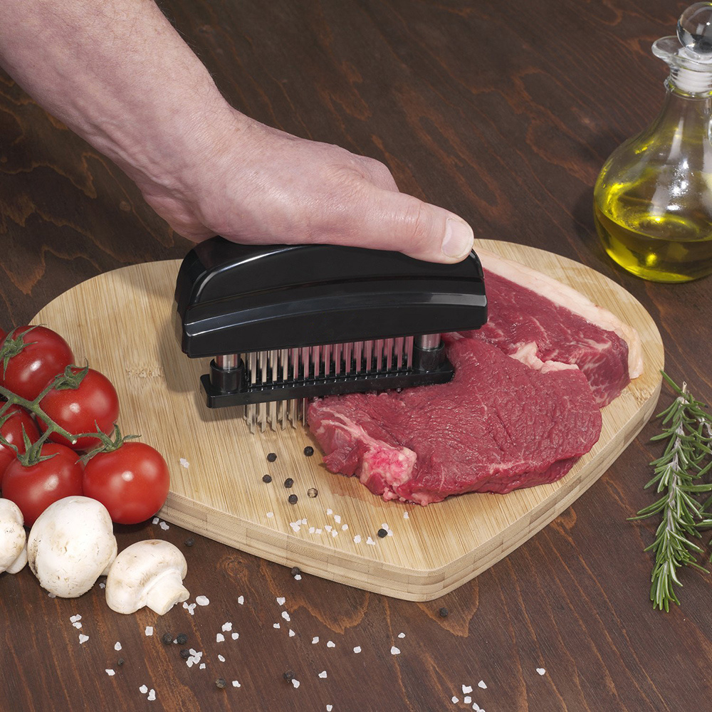 Stainless Steel Beef Steak Hammer, Meat Tenderizer Needle, Meat