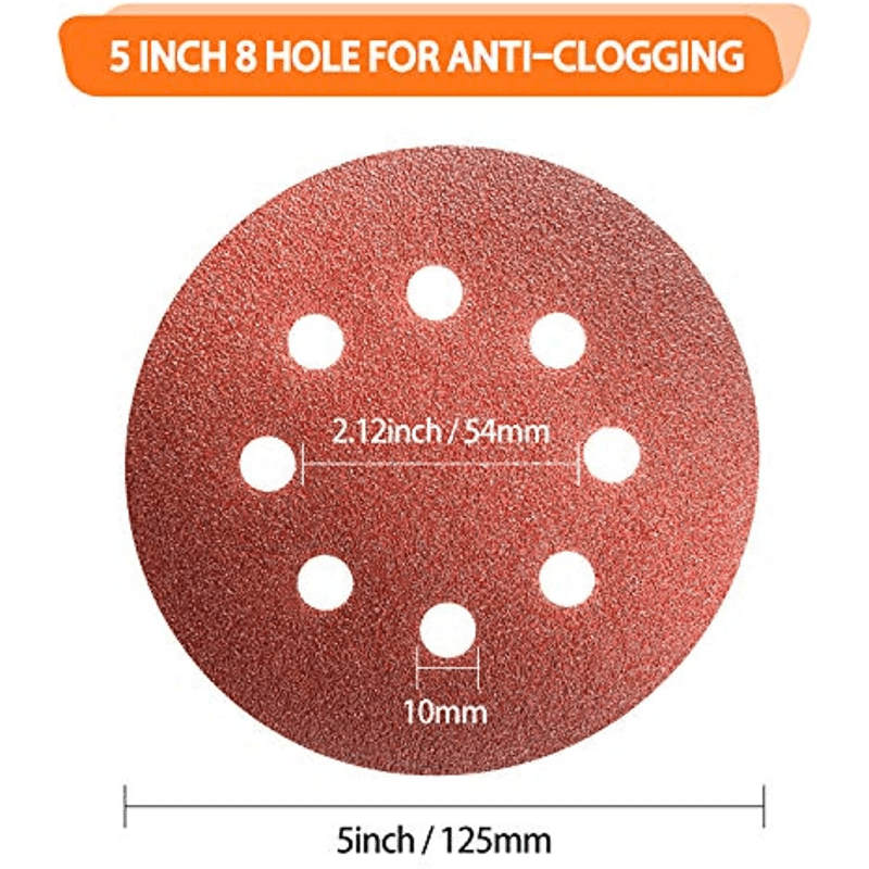 5 inch deals velcro sanding discs