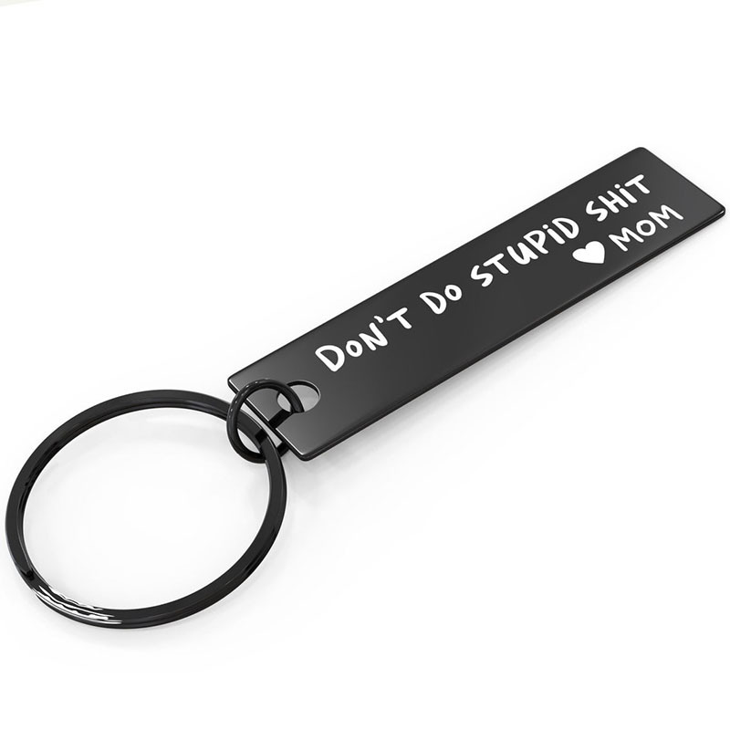 Don't Do Stupid Shit Keychain, 16th Birthday Gift, Love Mom & Dad,Love Dad,  Love Mom, Gift for Son, Gift for Daughter, Christmas, Birthday, New Driver
