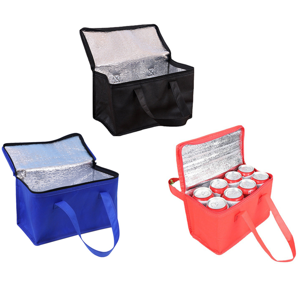 

1pc Portable Aluminum Foil Insulation Cooler Bags For Drink Beer, Lunch Insulation Bag