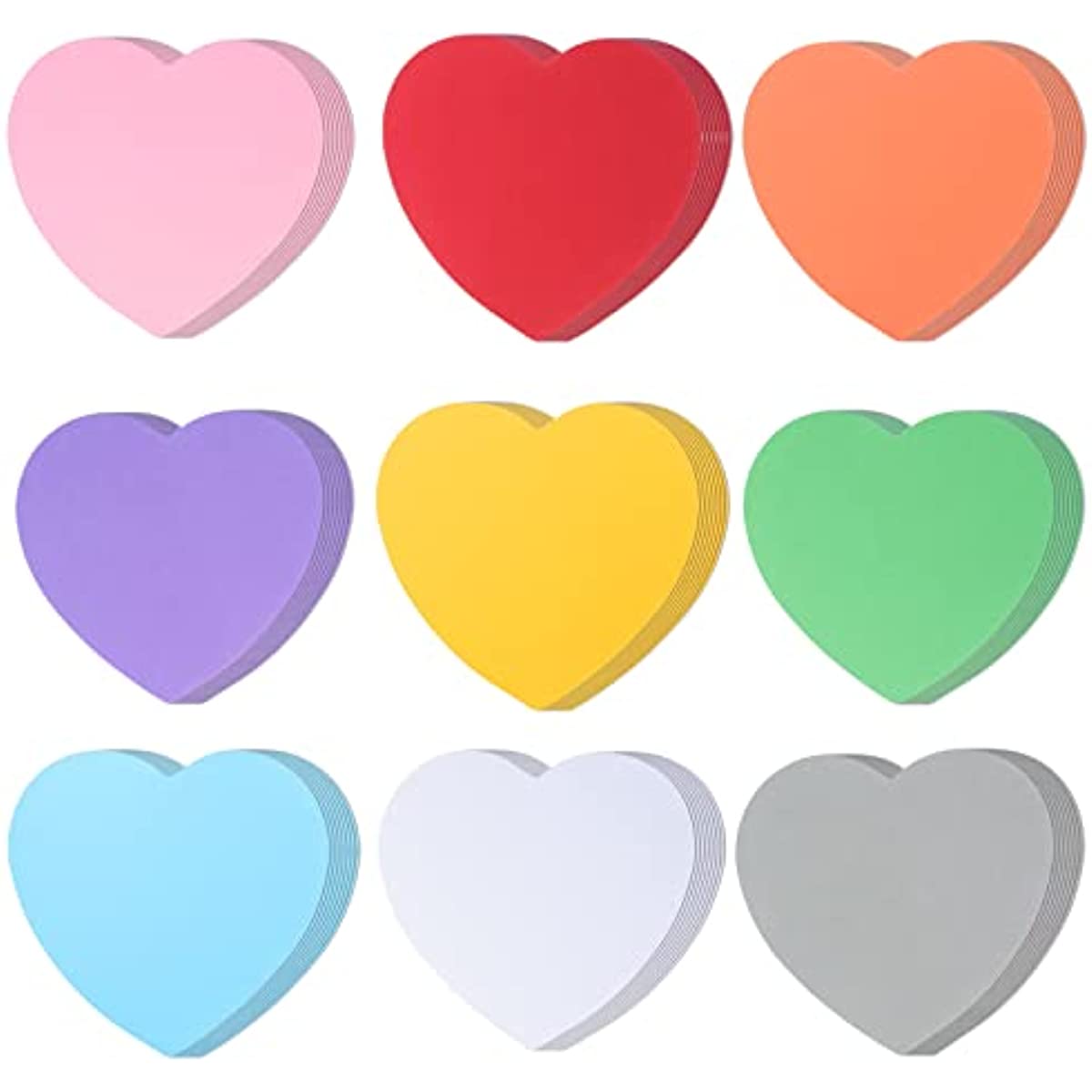  144 Pieces Heart Cutouts Paper Hearts 6 Inches Heart Shaped  Cards Large Heart Shapes Paper Heart Shape Die cuts for Valentine's Day  Craft, Kid's Love and Peace School Craft Projects 