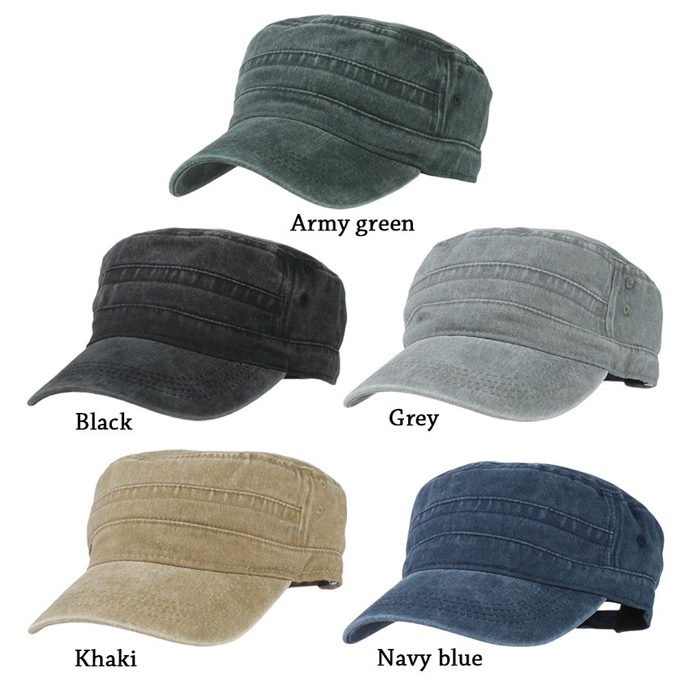 Mens Cotton Cadet Cap, Womens Military Cap, Work Hat, Army Style