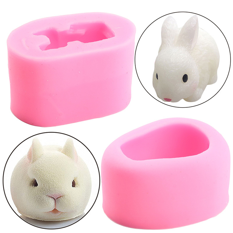 3d Cute Easter Rabbit Soap Mold Animal Silicone Mold Can Be - Temu