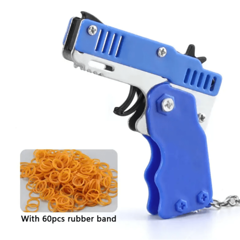 Metal Mini Key Ring Rubber Band Gun Toy With Six Bursts Of Rubbers Perfect  Childrens Gift Model 1161 From Newtoywholesale, $3.21