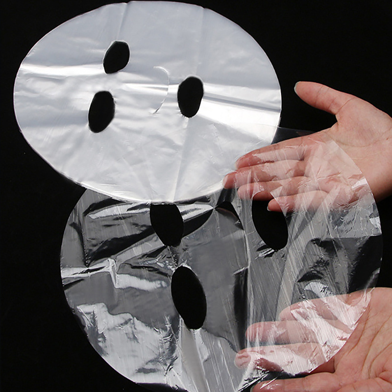 Film plastique jetable pour le visage, masque nettoyant complet pour le  visage, papier autocollants pour le cou, masques PE transparents  enveloppent l'outil sain pour la beauté du visage - Temu Belgium