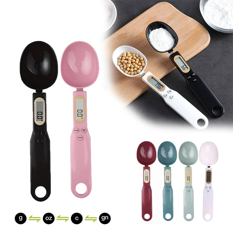 Electronic Kitchen Scale Spoon Weight Measuring Spoon LED Digital Scale  Coffee Tea Sugar Spoon Scale Kitchen Tool 500g/0.1g