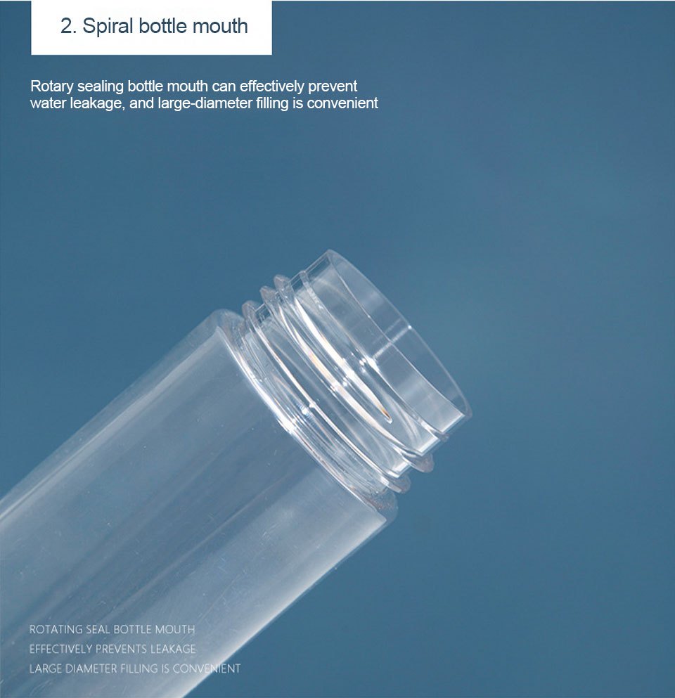 Foam Bottle with Brush, Transparent Foam Pump Bottle with Brush Spiral  Bottle Mouth for Facial Cleanser(#1)