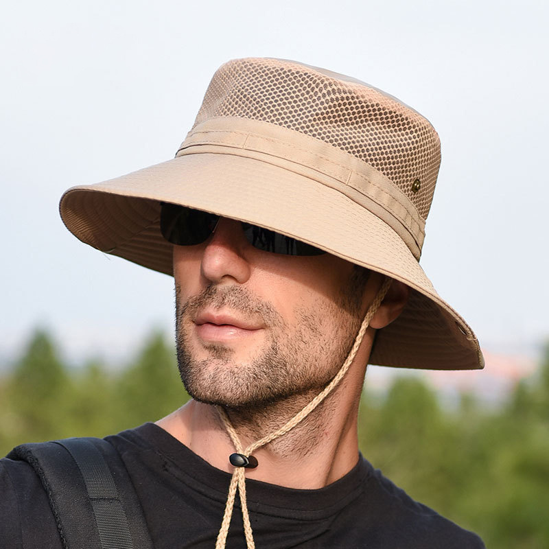 Men's Hat Panama Bucket Hat Outdoor Sun Protection Hats Men Fashion Summer  *eh