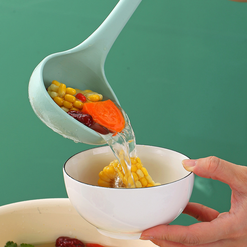 Small One-Piece Silicone Spoon High Temperature Resistant Non-Stick Pot  Special Soup Spoon Mixing Spoon 