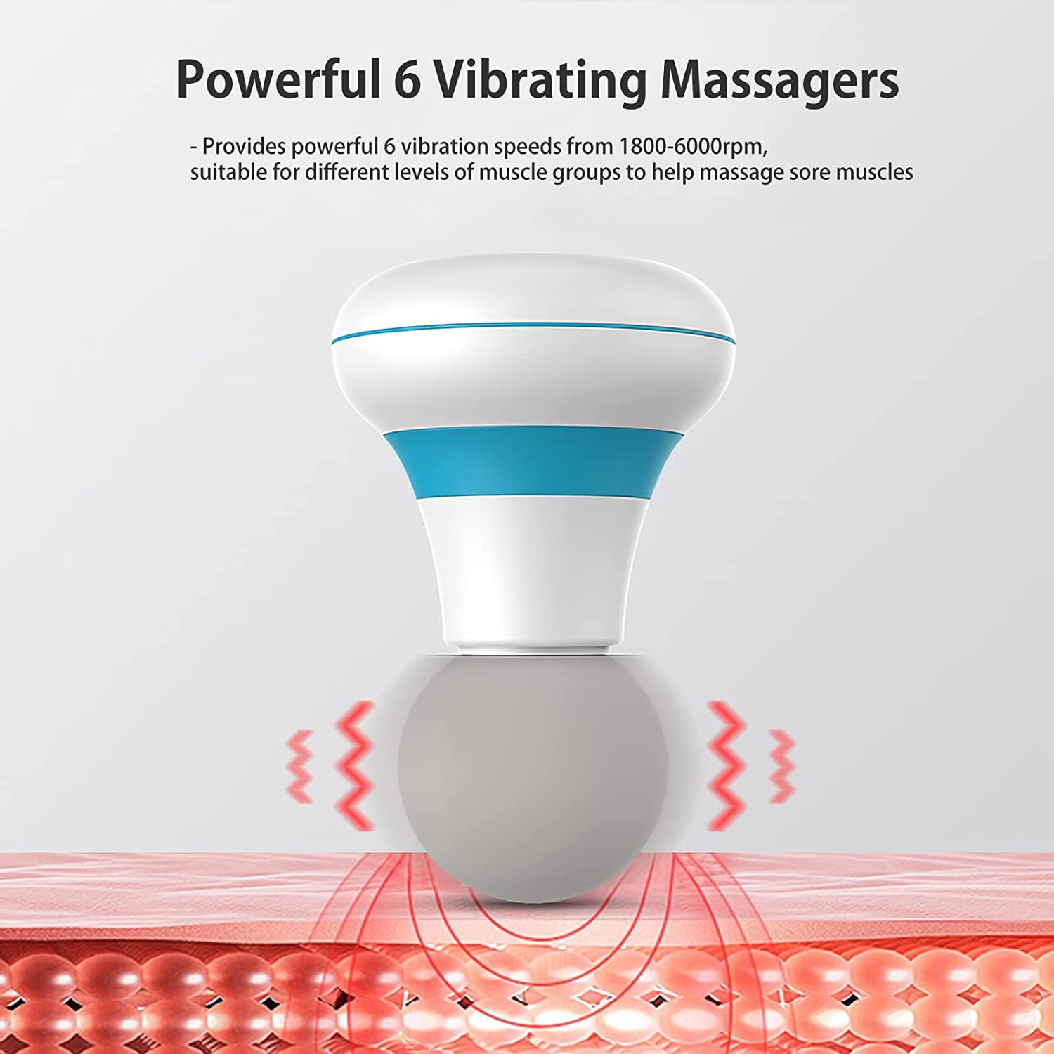 Handheld Back Massager 8 Powerful Speeds 20 Vibration Modes Neck