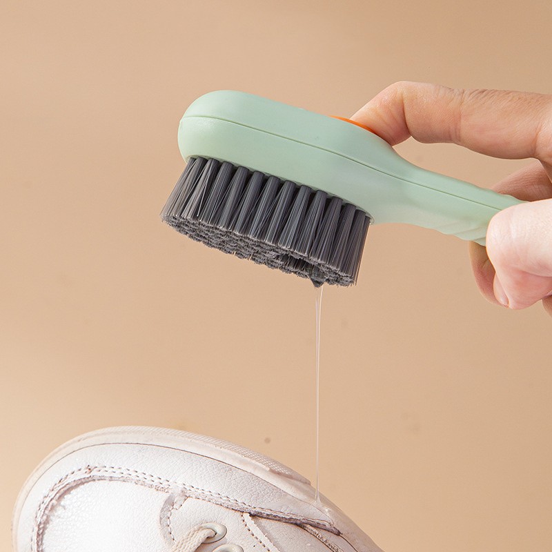 Multi-Functional Long-Handle Liquid-Filled Cleaning Brush Washing